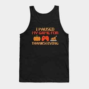 Happy Thanksgiving Gamer Turkey Video Game Lovers Kids Boys Tank Top